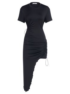 Платье-футболка Brielle с кулиской ET OCHS, черный