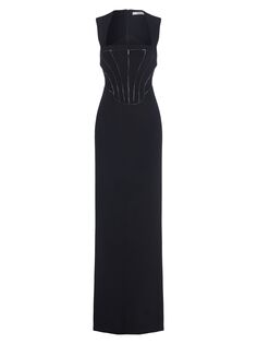 Яркое платье Sienna с окантовкой ET OCHS, черный