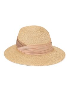 Складывающаяся соломенная шляпа Courtney Eugenia Kim, песочный