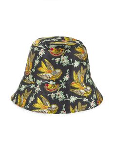 Жаккардовая панама Cappello Bird Etro, черный