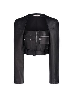 Укороченная куртка в стиле милитари Axel ET OCHS, черный