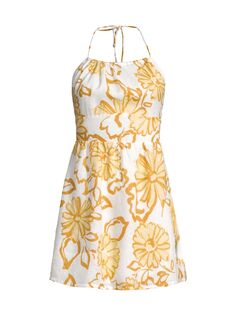 Льняное мини-платье Serra с цветочным принтом Faithfull the Brand