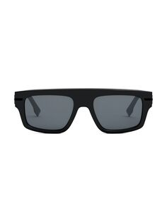 Солнцезащитные очки Fendigraphy 54MM с геометрическим рисунком Fendi, черный