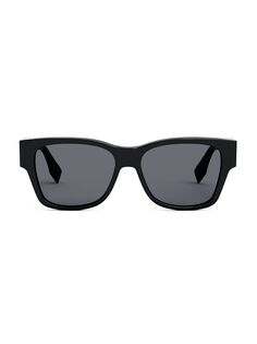 Прямоугольные солнцезащитные очки O&apos;Lock 54 мм Fendi, черный