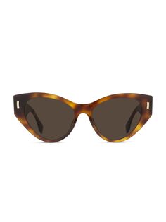 Солнцезащитные очки «кошачий глаз» Fendi First 55 мм Fendi