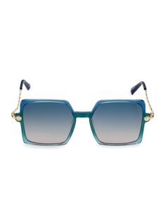 Квадратные солнцезащитные очки Moxie 54 мм For Art&apos;s Sake, синий