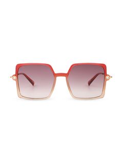 Квадратные солнцезащитные очки Moxie 54 мм For Art&apos;s Sake, бордовый