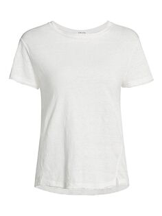 Льняная футболка Easy True из органического льна Frame, белый