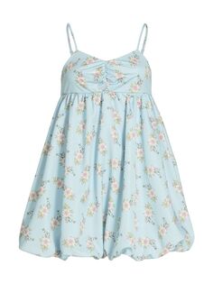 Мини-платье Babydoll In A Bubble Free People, синий