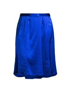 Шелковая юбка-миди Bellini из шармеза Gabriella Rossetti, синий