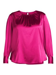 Эластичная шелковая блузка Plus Mimosa Gabriella Rossetti
