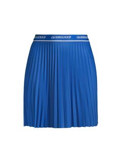 Плиссированная теннисная юбка с логотипом Lacoste, синий