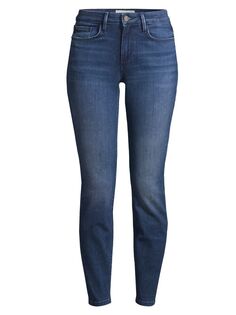 Эластичные джинсы скинни Mercer Lafayette 148 New York, индиго