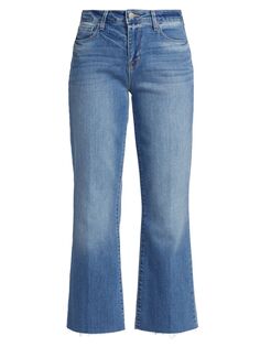 Укороченные расклешенные джинсы Kendra L&apos;AGENCE L'agence