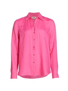 Рубашка Nina Oversize из смесовой льняной ткани L&apos;AGENCE L'agence