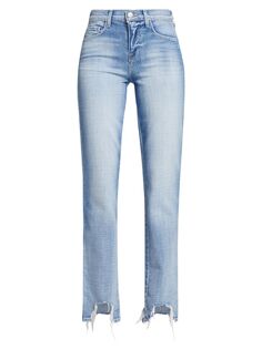 Узкие джинсы Harmon с высокой посадкой L&apos;AGENCE L'agence