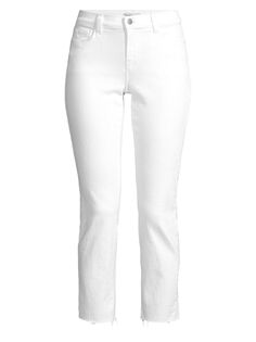 Укороченные джинсы прямого кроя Sada с высокой посадкой L&apos;AGENCE L'agence
