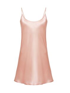 Шелковое мини-платье-комбинация La Perla, розовый