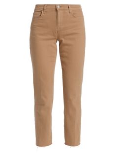 Укороченные узкие брюки Sada с высокой посадкой L&apos;AGENCE L'agence