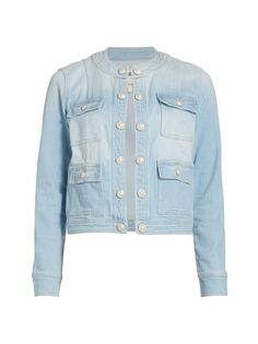 Укороченная джинсовая куртка Yari L&apos;AGENCE Lagence