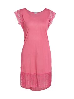 Платье из джерси с кружевной отделкой La Perla, розовый