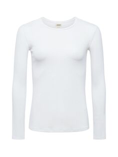 Трикотажная футболка Tess с круглым вырезом в рубчик L&apos;AGENCE, белый L'agence