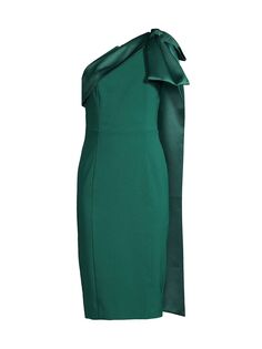 Платье-миди с бантом на одно плечо Lavish Alice, зеленый