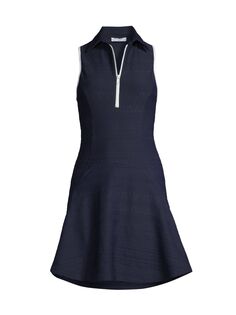 Платье трапециевидной формы с молнией спереди для гольфа и тенниса L&apos;Etoile Sport, белый
