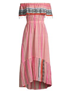 Макси-платье Rosa с открытыми плечами lemlem, разноцветный