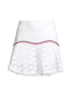 Кружевные шорты Team с цветочным принтом L&apos;Etoile Sport, белый