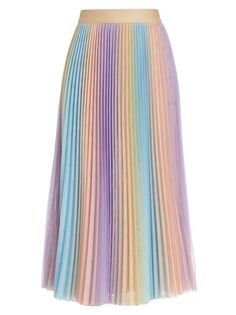 Плиссированная юбка-миди Microdose с цветными блоками Le Superbe