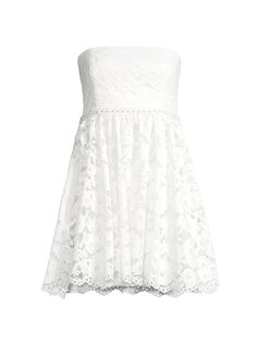 Кружевное мини-платье Anastasia без бретелек LIKELY, белый