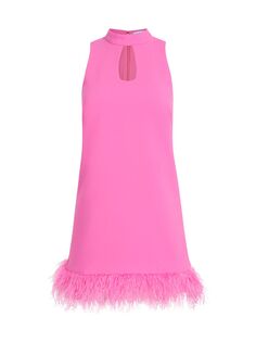 Мини-платье Kikka с перьями LIKELY, розовый