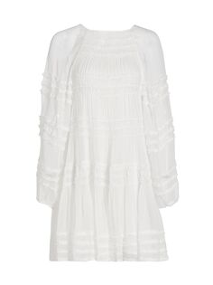 Ярусное платье-трапеция Amaia Magali Pascal, белый