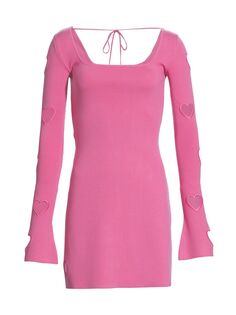 Мини-платье Gaia с вырезом в форме сердца MACH &amp; MACH, розовый