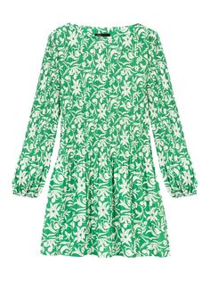 Мини-платье с длинными рукавами Maje, зеленый