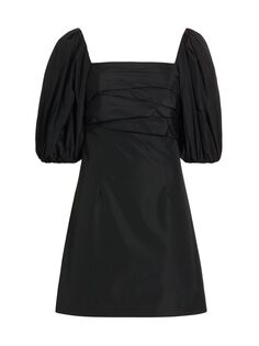 Мини-платье Estate Lawia с пышными рукавами Marella, черный