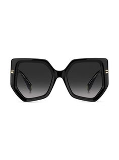 Солнцезащитные очки с геометрическим рисунком 52 мм Marc Jacobs, черный