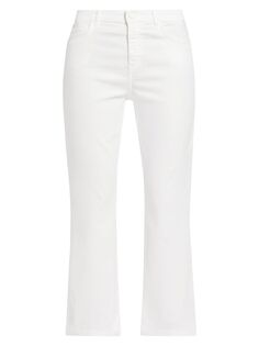 Монохромные укороченные джинсы Amerigo до щиколотки Marella, белый