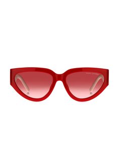 Солнцезащитные очки «кошачий глаз» 57 мм Marc Jacobs, красный