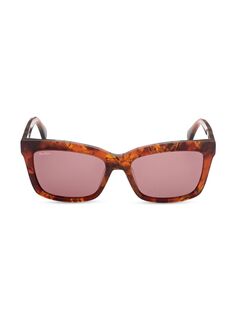 Прямоугольные солнцезащитные очки 55 мм Max Mara, красный
