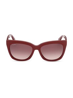Квадратные солнцезащитные очки 55 мм Max Mara, красный