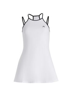 Платье для теннисного корта из органического хлопка Marine Serre, белый