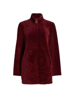 Двусторонняя куртка из овечьей шерсти Maximilian Maximilian, красный