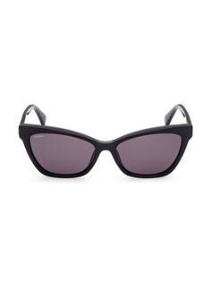 Солнцезащитные очки «кошачий глаз» 58 мм Max Mara, черный