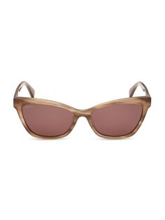 Солнцезащитные очки «кошачий глаз» 58 мм Max Mara, коричневый