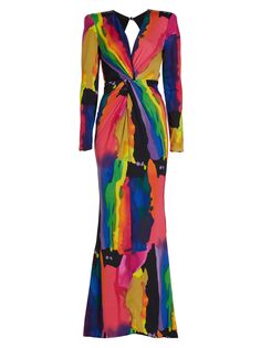 Платье макси Evangeline из джерси Michael Costello Collection