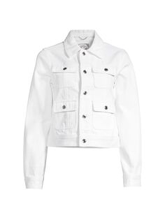 Джинсовая куртка с четырьмя карманами MICHAEL Michael Kors, белый