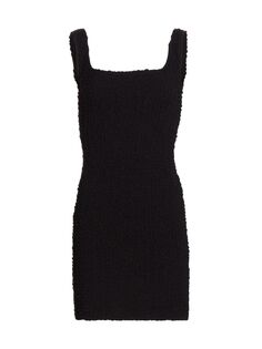 Мини-платье Julie Popcorn с квадратным вырезом Rails, черный