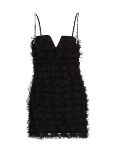Мини-платье Cherie Amour с кристаллами Rebecca Vallance, черный